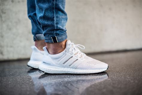 all white Adidas ultraboost